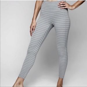 Athleta stripe salutation 7/8 tight